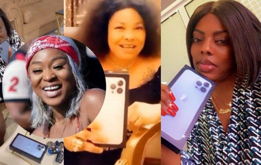Efia Odo shades Ghanaian celebrities showing off iPhone 13