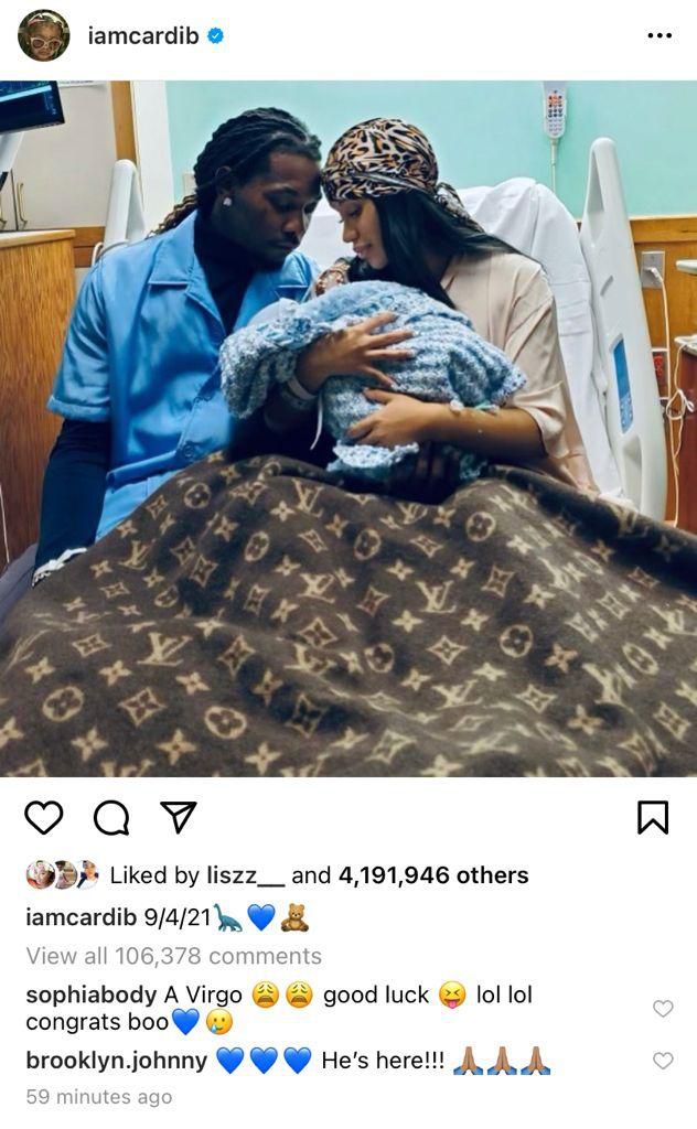 Cardi B and Offset welcome new child