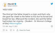 He’s broken my virginity with that kiss – 3rd teacher trainee kissed by Reverend Father