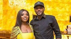 2Face Idibia and Annie Idibia pay visit to Ooni Of Ife [Instagram/AnnieIdibia]