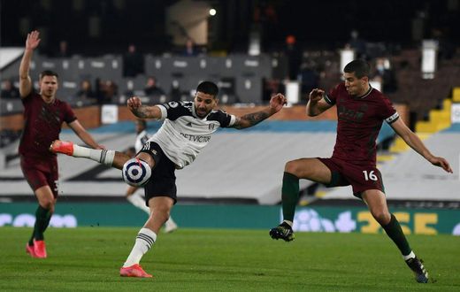 Hat-trick hero: Fulham striker Aleksandar Mitrovic (C)