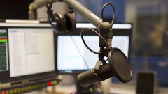 Studio of a radio station