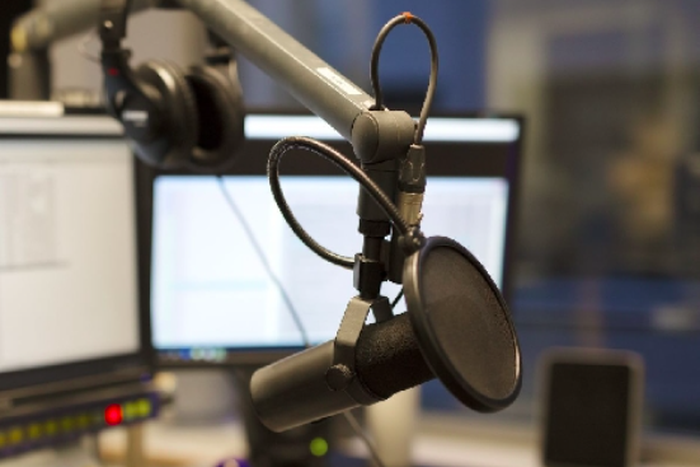 Studio of a radio station