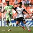 No stopping him: Athletic Bilbao's Spanish forward Inaki Williams (left) in action against Valencia last month