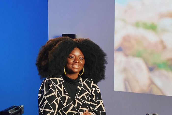 Ghanaian film director Kuukua Eshun gets her film “Unveiling” premiered in a German Museum