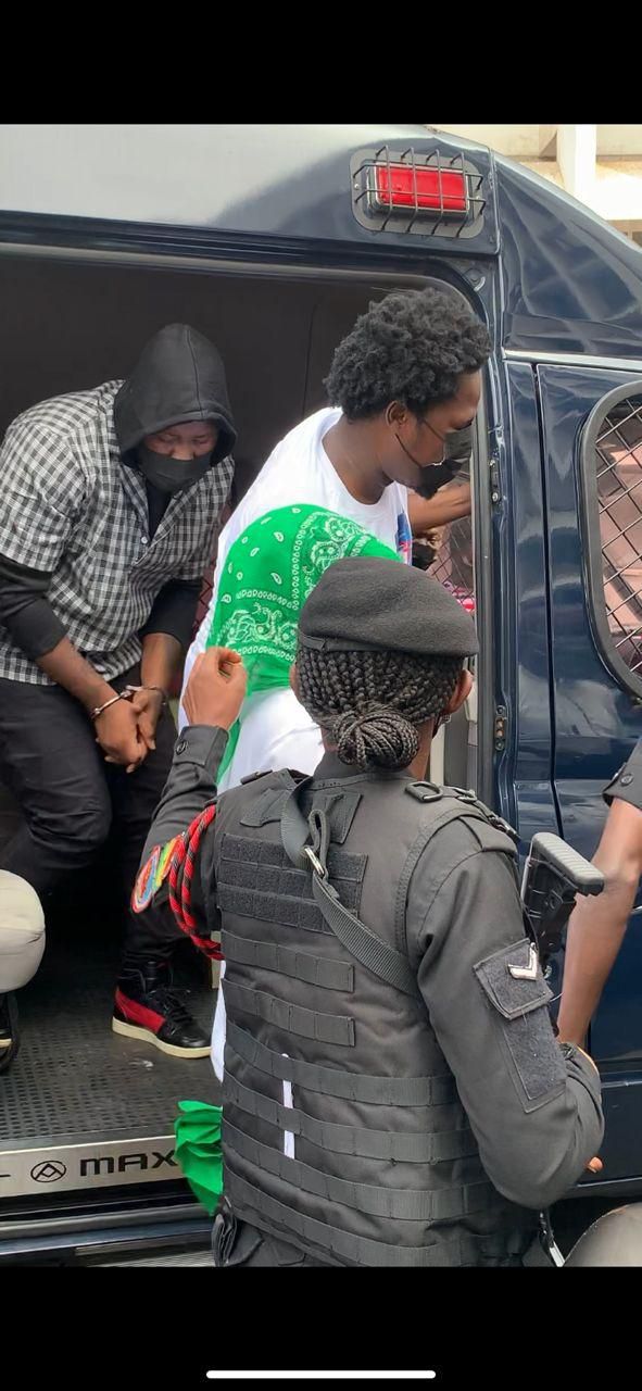 All the photos from Shatta Wale, Medikal court hearing today