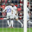 Benzema celebrates his opener