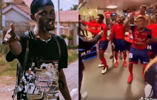 Video: Black Sherif goes global as players of Ligue 1 club jam to his ‘second sermon’