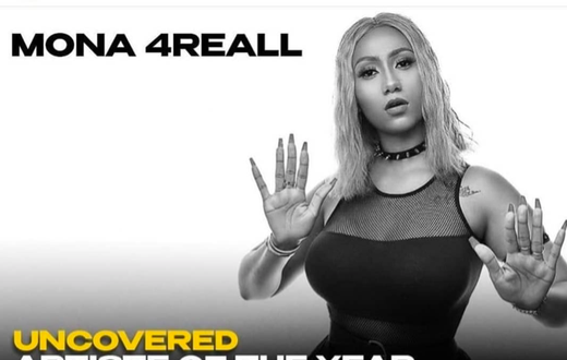 Mona4reall wins uncovered artiste of year at Ghana Music Awards UK 2021