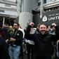 Newcastle fans celebrate the takeover of their club by a Saudi-led consortium