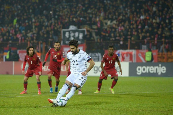 Ilkay Gundogan scored twice for Germany in a comfortable victory over Armenia on Sunday