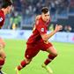 Stephan El Shaarawy celebrates scoring a last-gasp winner for Roma against Sassuolo