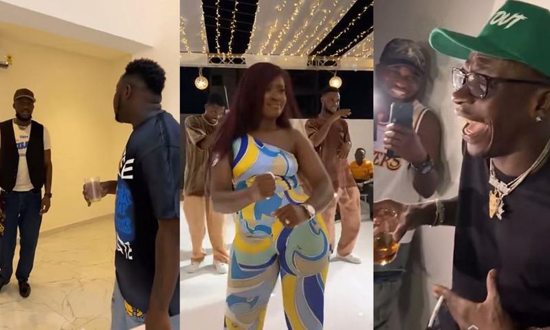 Shatta Wale, Joey B and more storm Medikal's new mansion for house warming party
