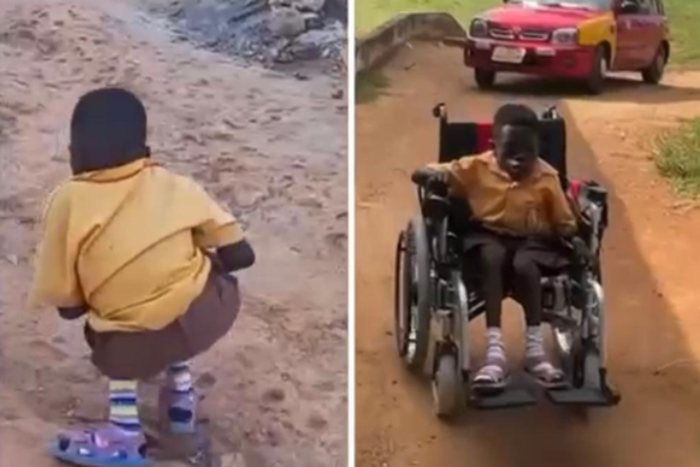 Life-changing relief for 13-year-old primary six pupil who crawled 4 hours to school (video)