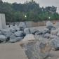 China Mall blocked with rocks