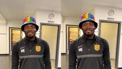 Photo of Michael Essien wearing hat with LGBT colours causes stir