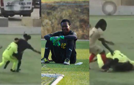 Watch: Goalkeeper exchanges blows with referee during Women’s Super Cup game in Ghana
