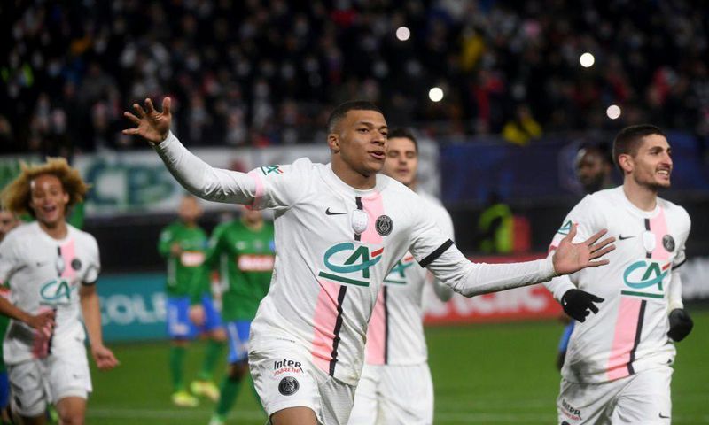Kylian Mbappe at the double