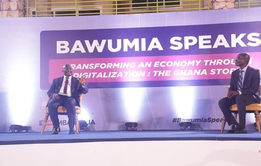 Vice President Dr Bawumia and President of Ashesi University, Patrick Awuah