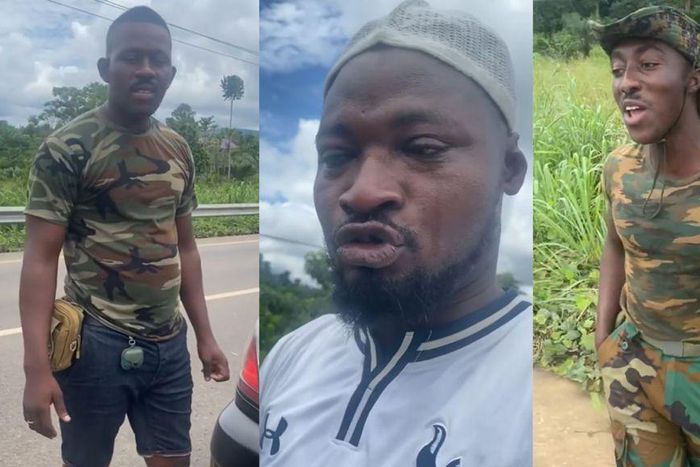 Military men save Funny Face from commiting suicide