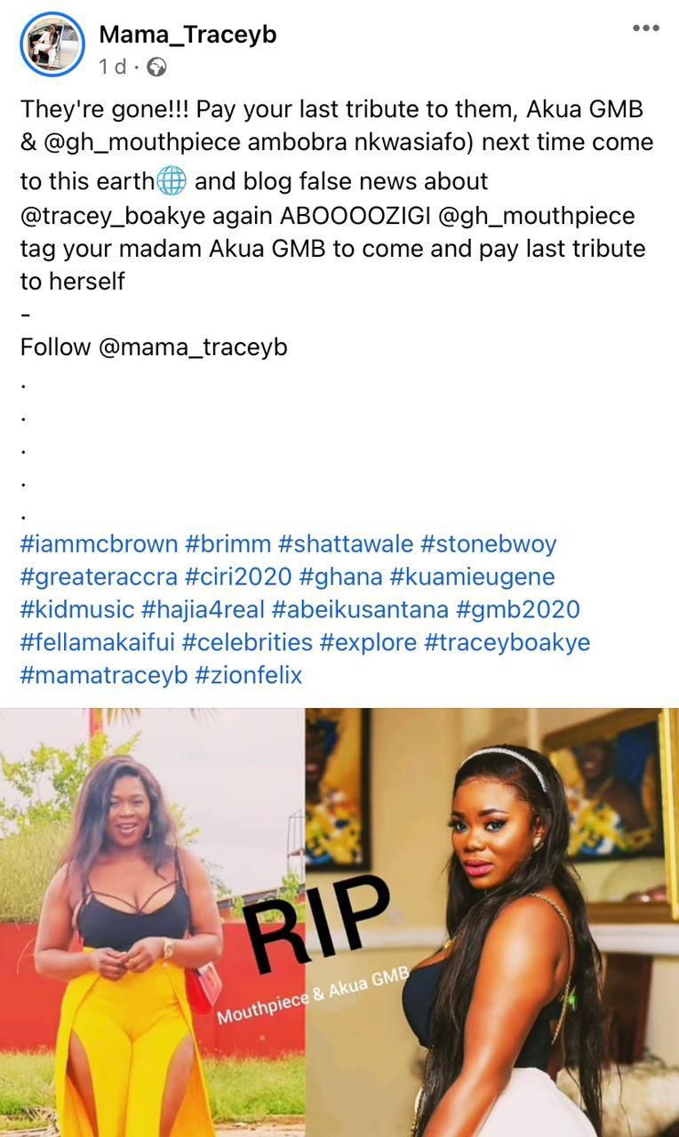 Akua Amoakowaa denies death report