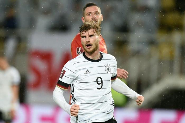 Timo Werner scored twice as Germany beat North Macedonia to qualify for next year's World Cup on Monday