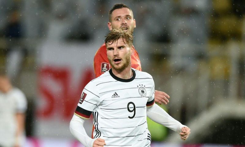 Timo Werner scored twice as Germany beat North Macedonia to qualify for next year's World Cup on Monday