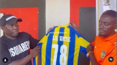 Lil Win's unveiling as a New Edubiase United signing