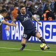 Lionel Messi in action for PSG against Marseille