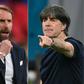 England manager Gareth Southgate (L) and Germany boss Joachim Loew