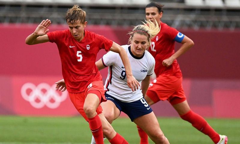 Canada beat the USA to reach the Olympic women's football final