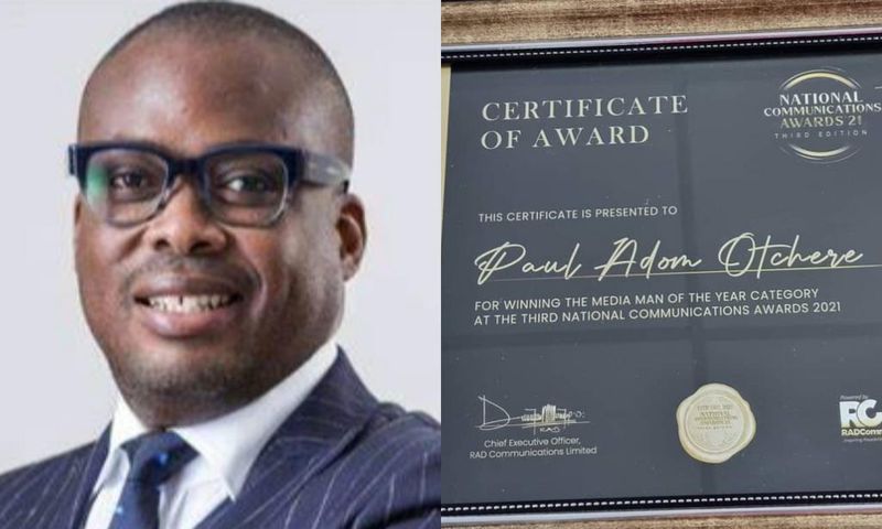 Paul wins Media Man of the Year (Male) at NCA 2021