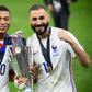 Match winners: Kylian Mbappe and Karim Benzema