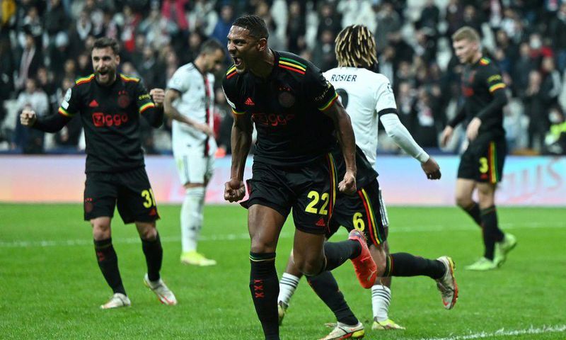 Sebastien Haller (front) is the joint-top scorer in this season's Champions League alongside Robert Lewandowski