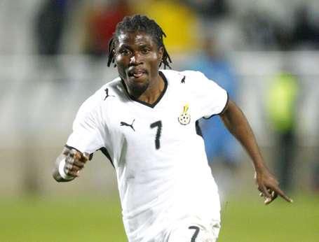 Laryea Kingston in action for the Black Stars