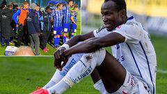 Raphael Dwamena: Ghana striker hospitalised after collapsing during Austrian Cup game