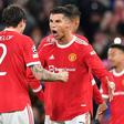 Cristiano Ronaldo (centre) scored a 95th minute winner to earn Manchester United a 2-1 win over Villarreal