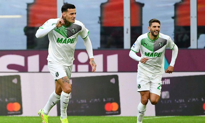 Gianluca Scamacca has scored five Serie A goals this season