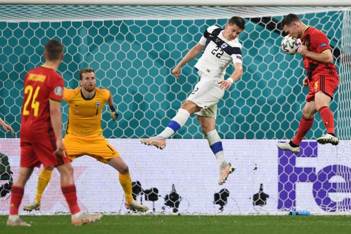 Belgium played Finland in Saint Petersburg in the group phase of Euro 2020