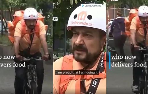 “I’m proud my soul is happy” – Ex-Communications Minister becomes food delivery man (video)