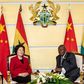 President Nana Addo Dankwa Akufo-Addo with Sun Chunlan
