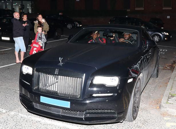 Paul Pogba in his Rolls Royce