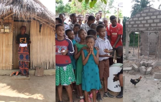Primary school pupils contribute to building single room for mother of mate who died of tumour