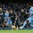 Manchester City's Raheem Sterling scores against Wolves