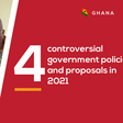 Controversial government policies and proposals in 2021