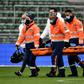 Neymar was stretchered off after hurting his ankle against Saint-Etienne