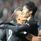 Japan forward Daichi Kamada (R) scored Frankfurt's winning goal at Moenchengladbach on Wednesday