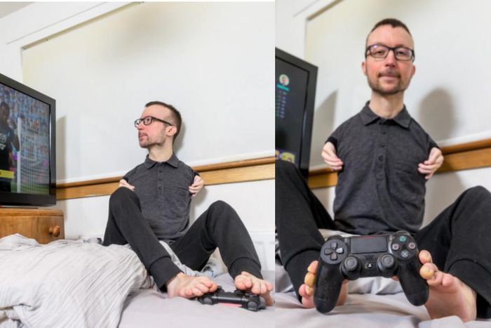 Watch: This guy plays FIFA with his feet and is among the best in the world
