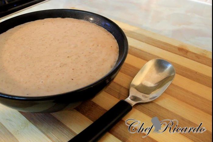 Spicy corn dough porridge