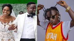 Sarkodie and wife, and Patapaa